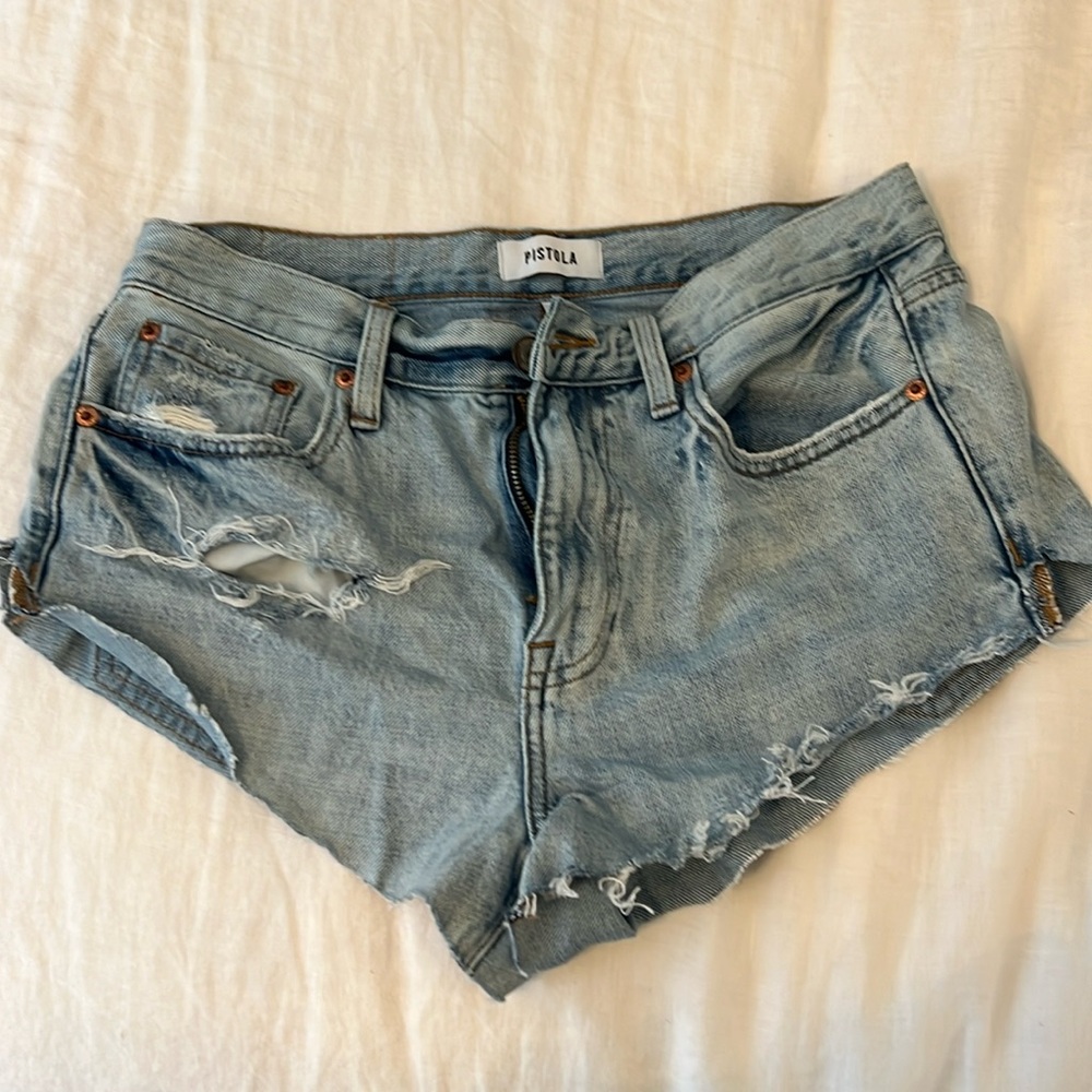 Pistola Jean cut off extra short shorts size 26